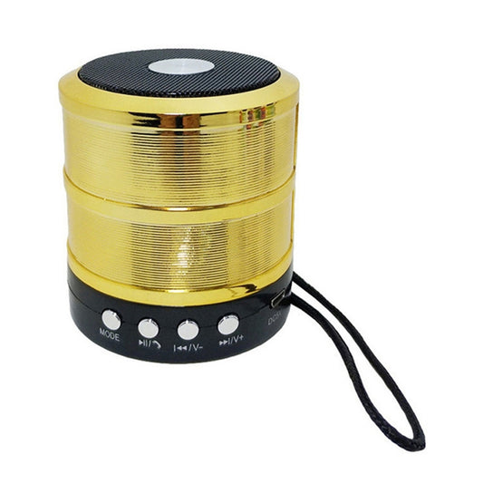 S28 Metal Mobile Bluetooth Stereo Portable Speaker with Hands-free Call Function(Gold) - Desktop Speaker by buy2fix | Online Shopping UK | buy2fix