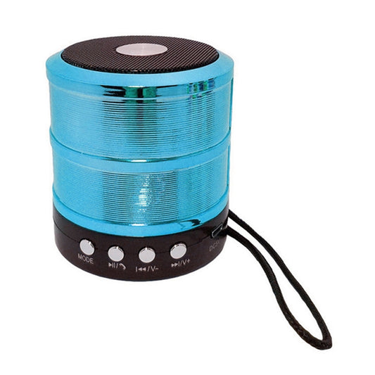 S28 Metal Mobile Bluetooth Stereo Portable Speaker with Hands-free Call Function(Blue) - Desktop Speaker by buy2fix | Online Shopping UK | buy2fix