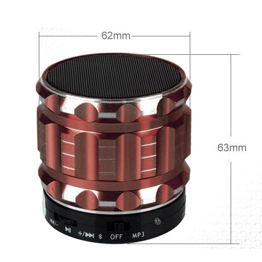 S28 Metal Mobile Bluetooth Stereo Portable Speaker with Hands-free Call Function(Brown) - Desktop Speaker by buy2fix | Online Shopping UK | buy2fix
