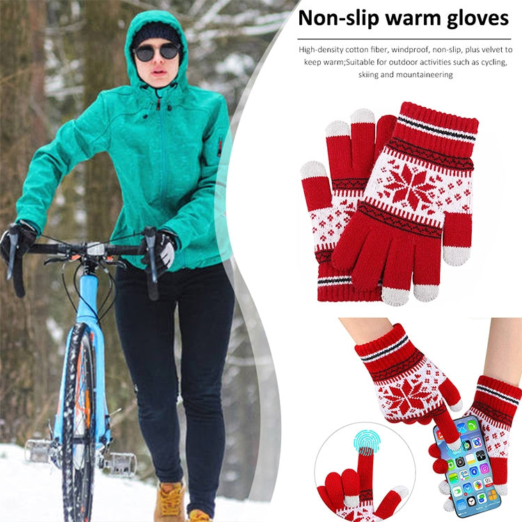 Multifunctional Three Fingers Touch Screen Wool Warm Gloves, For iPhone, Galaxy, Huawei, Xiaomi, HTC, Sony, LG and other Touch Screen Devices(Pink) - Touch Gloves by buy2fix | Online Shopping UK | buy2fix