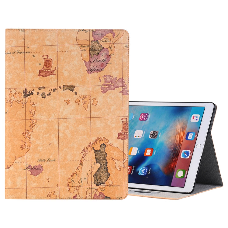 Retro World Map Pattern Leather Case with Holder & Card Slots & Wallet for iPad Air 2, Random Delivery(Dark Brown) - More iPad Cases by buy2fix | Online Shopping UK | buy2fix