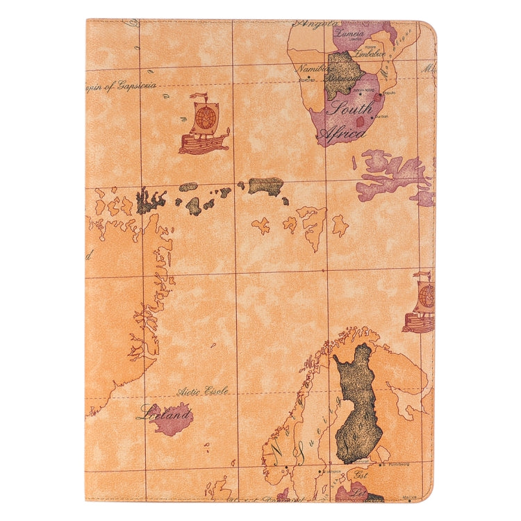 Retro World Map Pattern Leather Case with Holder & Card Slots & Wallet for iPad Air 2, Random Delivery(Dark Brown) - More iPad Cases by buy2fix | Online Shopping UK | buy2fix