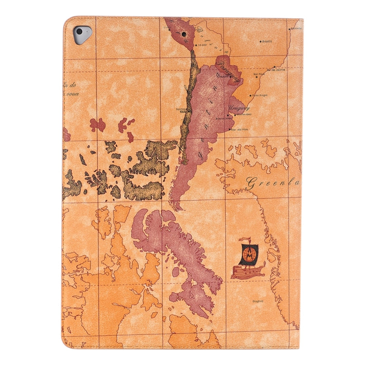 Retro World Map Pattern Leather Case with Holder & Card Slots & Wallet for iPad Air 2, Random Delivery(Dark Brown) - More iPad Cases by buy2fix | Online Shopping UK | buy2fix