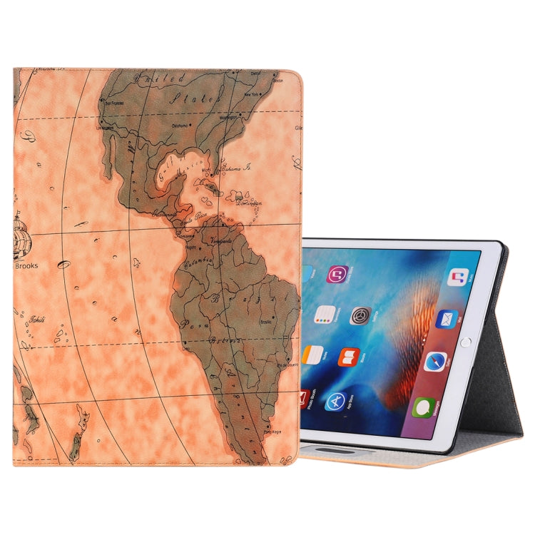 Retro World Map Pattern Leather Case with Holder & Card Slots & Wallet for iPad Air 2, Random Delivery(Light Brown) - More iPad Cases by buy2fix | Online Shopping UK | buy2fix
