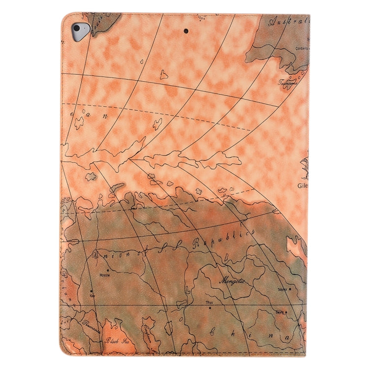 Retro World Map Pattern Leather Case with Holder & Card Slots & Wallet for iPad Air 2, Random Delivery(Light Brown) - More iPad Cases by buy2fix | Online Shopping UK | buy2fix