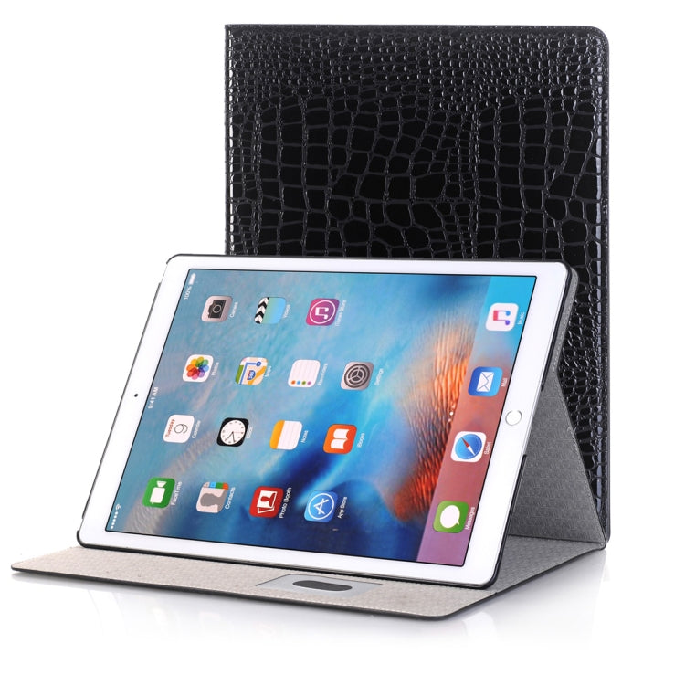 Crocodile Texture Horizontal Flip Leather Case with Holder & Card Slots & Wallet for iPad Air 2(Black) - More iPad Cases by buy2fix | Online Shopping UK | buy2fix