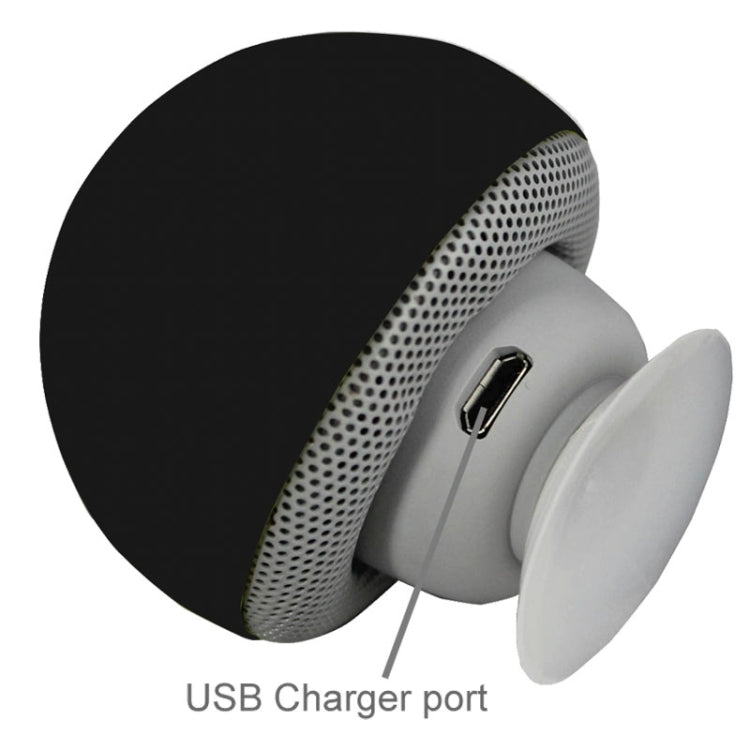 Mushroom Shape Bluetooth Speaker with Suction Holder(Black) - Desktop Speaker by buy2fix | Online Shopping UK | buy2fix