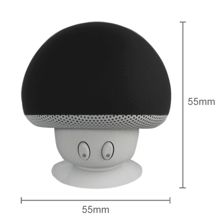 Mushroom Shape Bluetooth Speaker with Suction Holder(Black) - Desktop Speaker by buy2fix | Online Shopping UK | buy2fix