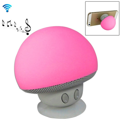 Mushroom Shape Bluetooth Speaker with Suction Holder(Pink) - Desktop Speaker by buy2fix | Online Shopping UK | buy2fix