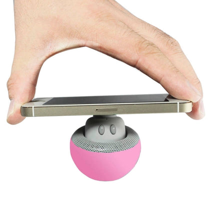 Mushroom Shape Bluetooth Speaker with Suction Holder(Pink) - Desktop Speaker by buy2fix | Online Shopping UK | buy2fix