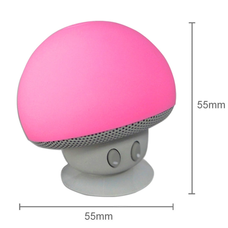 Mushroom Shape Bluetooth Speaker with Suction Holder(Pink) - Desktop Speaker by buy2fix | Online Shopping UK | buy2fix