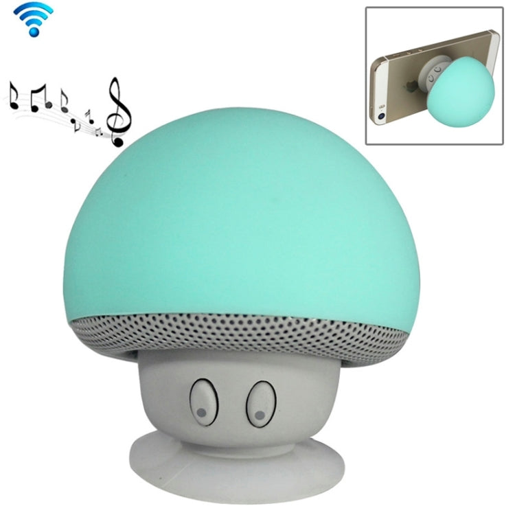 Mushroom Shape Bluetooth Speaker with Suction Holder(Green) - Desktop Speaker by buy2fix | Online Shopping UK | buy2fix