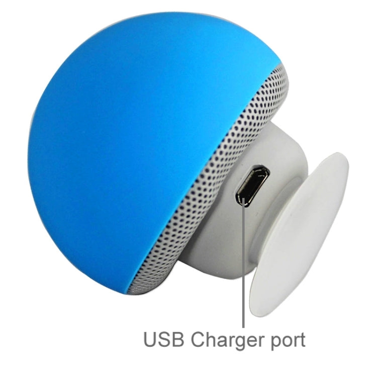 Mushroom Shape Bluetooth Speaker with Suction Holder(Blue) - Desktop Speaker by buy2fix | Online Shopping UK | buy2fix