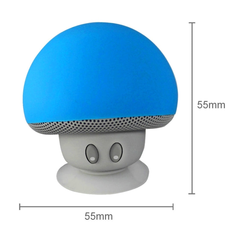 Mushroom Shape Bluetooth Speaker with Suction Holder(Blue) - Desktop Speaker by buy2fix | Online Shopping UK | buy2fix