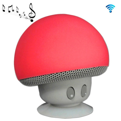 Mushroom Shape Bluetooth Speaker with Suction Holder(Red) - Desktop Speaker by buy2fix | Online Shopping UK | buy2fix