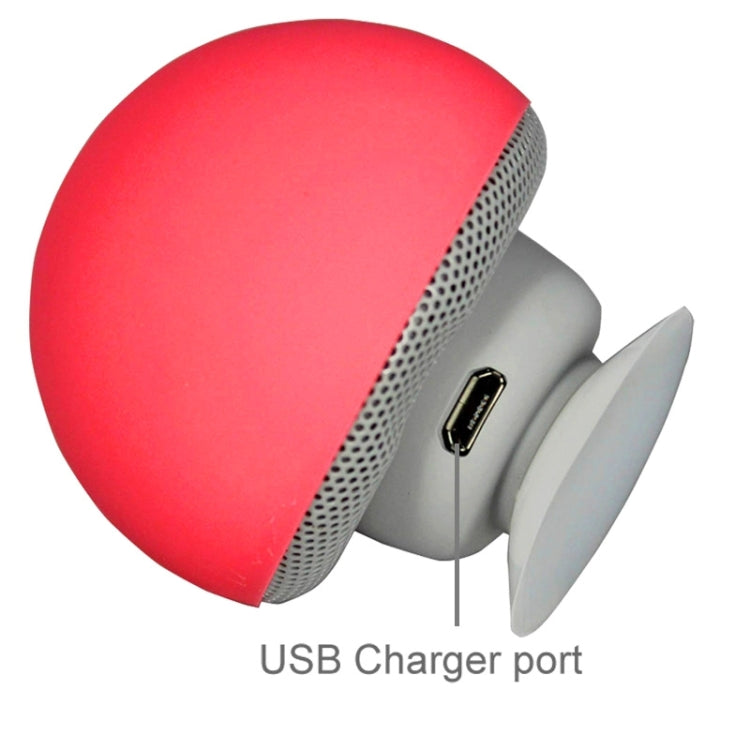 Mushroom Shape Bluetooth Speaker with Suction Holder(Red) - Desktop Speaker by buy2fix | Online Shopping UK | buy2fix