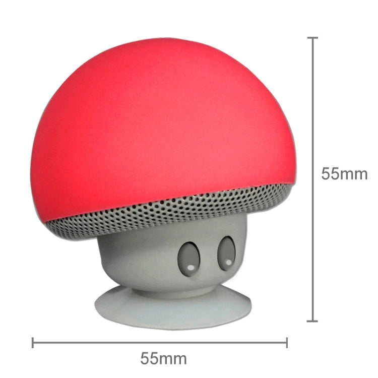 Mushroom Shape Bluetooth Speaker with Suction Holder(Red) - Desktop Speaker by buy2fix | Online Shopping UK | buy2fix
