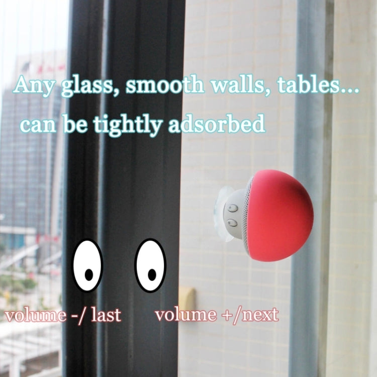 Mushroom Shape Bluetooth Speaker with Suction Holder(Red) - Desktop Speaker by buy2fix | Online Shopping UK | buy2fix