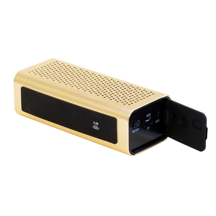 YM-308 Portable Rechargeable NFC Bluetooth Speaker, Support TF Card(Gold) - Desktop Speaker by buy2fix | Online Shopping UK | buy2fix