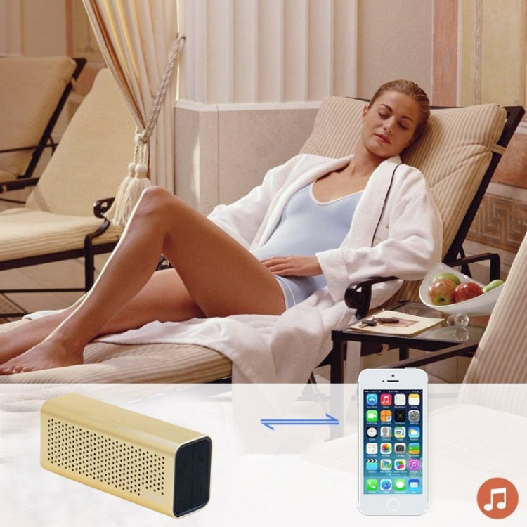 YM-308 Portable Rechargeable NFC Bluetooth Speaker, Support TF Card(Gold) - Desktop Speaker by buy2fix | Online Shopping UK | buy2fix