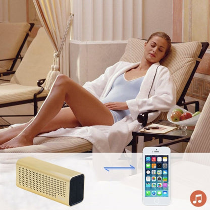 YM-308 Portable Rechargeable NFC Bluetooth Speaker, Support TF Card(Gold) - Desktop Speaker by buy2fix | Online Shopping UK | buy2fix