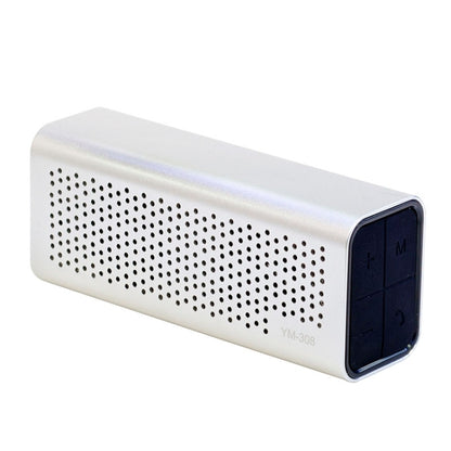 YM-308 Portable Rechargeable NFC Bluetooth Speaker, Support TF Card(Silver) - Desktop Speaker by buy2fix | Online Shopping UK | buy2fix