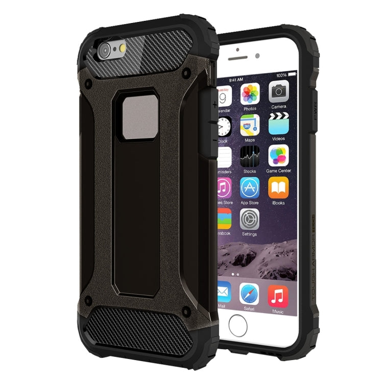 For iPhone 6 & 6s Tough Armor TPU + PC Combination Case(Black) by buy2fix