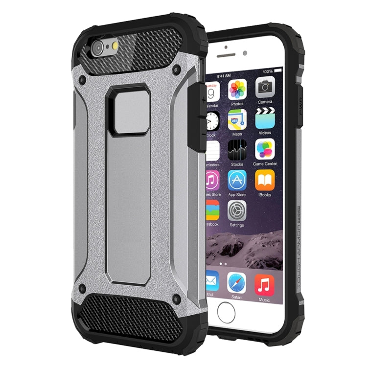 For iPhone 6 & 6s Tough Armor TPU + PC Combination Case(Grey) by buy2fix