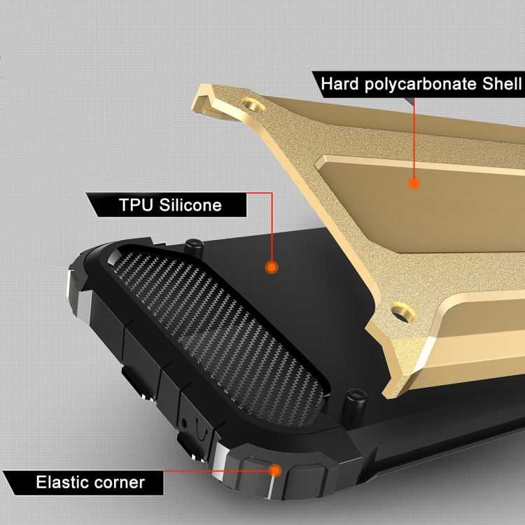 For iPhone 6 & 6s Tough Armor TPU + PC Combination Case(Gold) by buy2fix