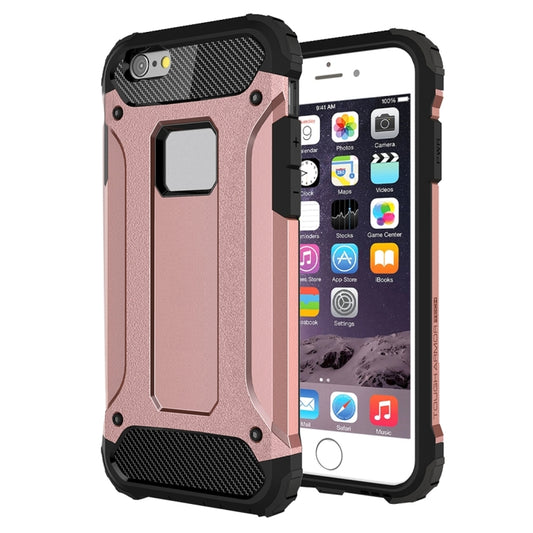 For iPhone 6 & 6s Tough Armor TPU + PC Combination Case(Rose Gold) by buy2fix