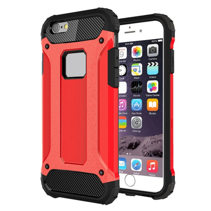 For iPhone 6 & 6s Tough Armor TPU + PC Combination Case(Red) by buy2fix