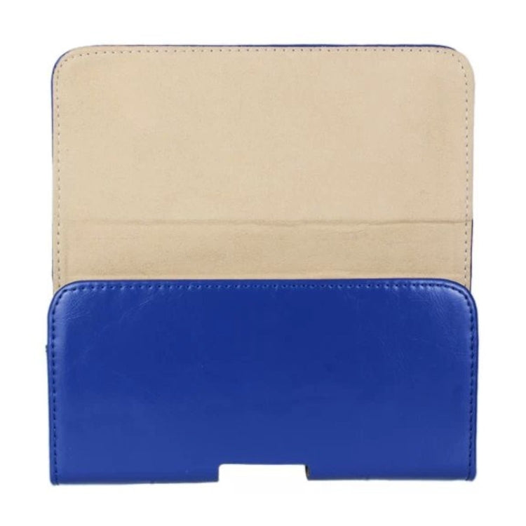 Crazy Horse Texture Horizontal Style Leather Waist Bag for iPhone 6 Plus & 6S Plus / Galaxy Note 4 / Note 3 / Note 2 / A5 & A3(Dark Blue) - More iPhone Cases by buy2fix | Online Shopping UK | buy2fix