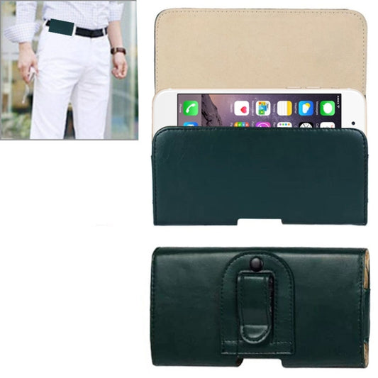 Crazy Horse Texture Horizontal Style Leather Waist Bag for iPhone 6 Plus & 6S Plus / Galaxy Note 4 / Note 3 / Note 2 / A5 & A3(Green) - More iPhone Cases by buy2fix | Online Shopping UK | buy2fix