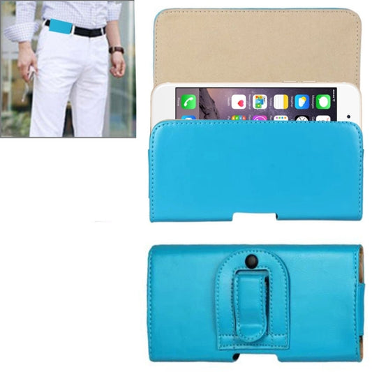 Crazy Horse Texture Horizontal Style Leather Waist Bag for iPhone 6 Plus & 6S Plus / Galaxy Note 4 / Note 3 / Note 2 / A5 & A3(Blue) - More iPhone Cases by buy2fix | Online Shopping UK | buy2fix