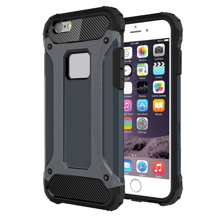 For iPhone 6 Plus & 6s Plus Tough Armor TPU + PC Combination Case(Navy Blue) by buy2fix