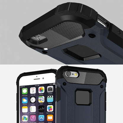 For iPhone 6 Plus & 6s Plus Tough Armor TPU + PC Combination Case(Navy Blue) by buy2fix