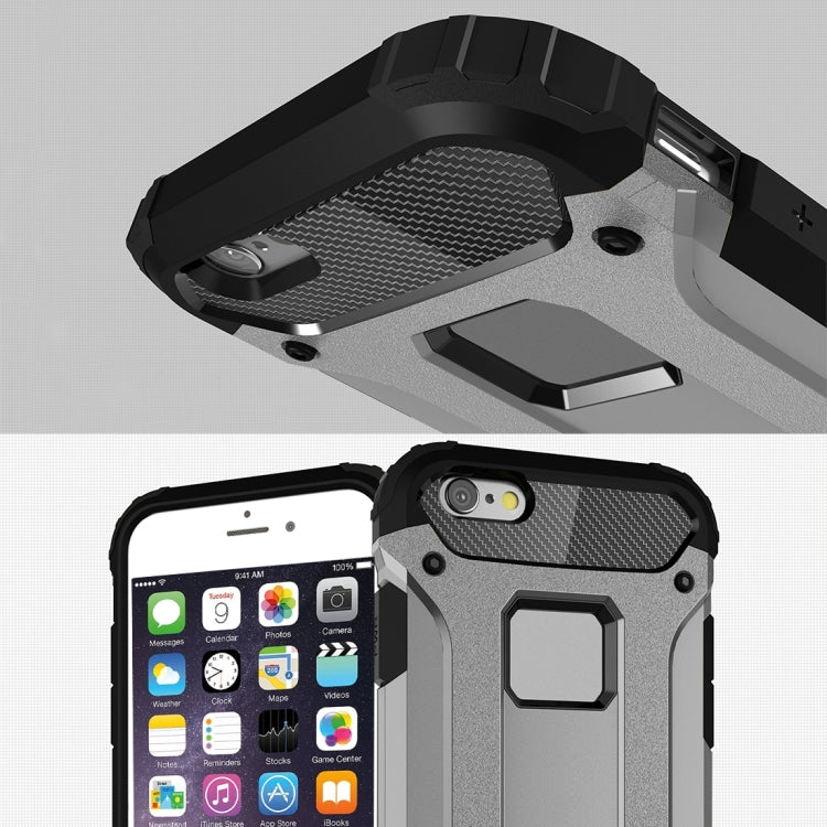 For iPhone 6 Plus & 6s Plus Tough Armor TPU + PC Combination Case(Grey) - More iPhone Cases by buy2fix | Online Shopping UK | buy2fix