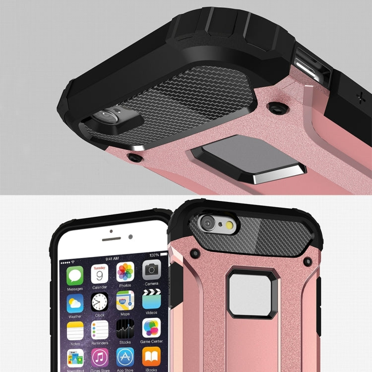 For iPhone 6 Plus & 6s Plus Tough Armor TPU + PC Combination Case(Rose Gold) by buy2fix