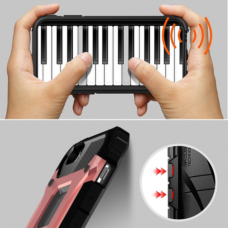 For iPhone 6 Plus & 6s Plus Tough Armor TPU + PC Combination Case(Rose Gold) by buy2fix