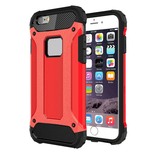 For iPhone 6 Plus & 6s Plus Tough Armor TPU + PC Combination Case(Red) by buy2fix