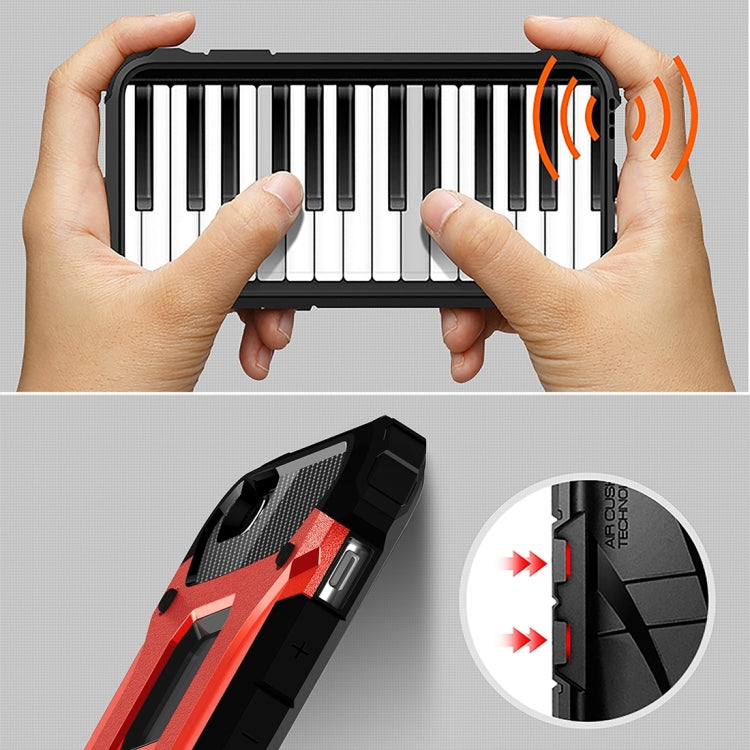 For iPhone 6 Plus & 6s Plus Tough Armor TPU + PC Combination Case(Red) by buy2fix