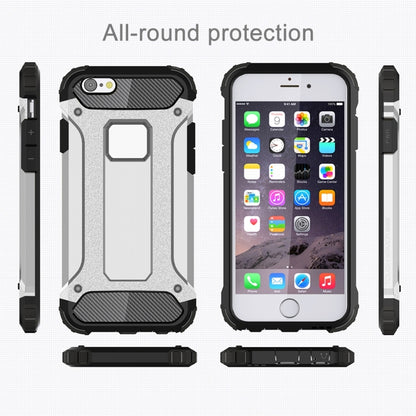 For iPhone 6 Plus & 6s Plus Tough Armor TPU + PC Combination Case(Silver) by buy2fix