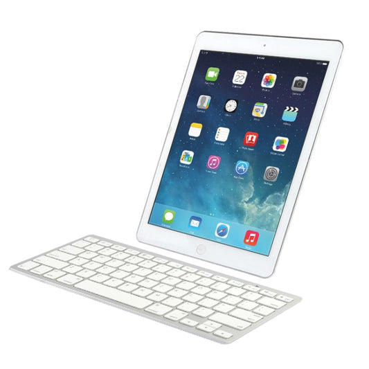 BK3001 Ultra-thin Bluetooth 3.0 ABS Keyboard for iPad Air 2 / iPAD Air / iPad 6 / iPad 5 / iPad mini 1 / 2 / 3 / New iPad (iPad 3) / iPad ,iPhone 4 & 4S / 3G,Sony PS3,Smart phones(White) by buy2fix