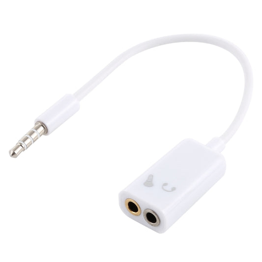 3.5mm Aux Audio Splitter Cable, Compatible with Phones, Tablets, Headphones, MP3 Player, Car/Home Stereo & More(White) by buy2fix