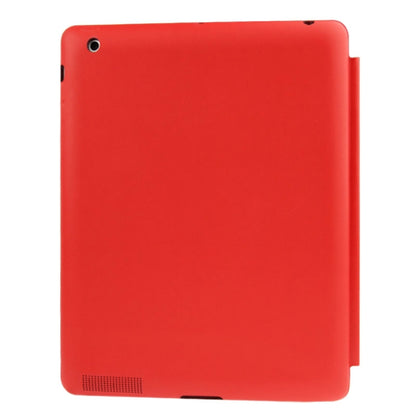 4-folding Slim Smart Cover Leather Case with Holder & Sleep / Wake-up Function for iPad 4 / New iPad (iPad 3) / iPad 2(Red) - iPad 4 & 3 & 2 Cases by buy2fix | Online Shopping UK | buy2fix