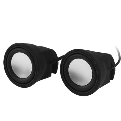 3.5mm Stereo Silicone Mini Mobile Clip Speaker for New iPad (iPad 3) / iPad 2 / iPhone 4 & 4S / Tablet PC / Laptop, Black(Black) - Desktop Speaker by buy2fix | Online Shopping UK | buy2fix