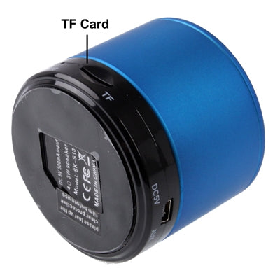 Bluetooth 2.1 Mini Stereo Speaker for iPhone 5 / iPhone 4 & 4S / iPad 4 / New iPad / iPad mini / mini 2 Retina, Built-in Rechargeable Battery, Support TF Card(Blue) - Desktop Speaker by buy2fix | Online Shopping UK | buy2fix