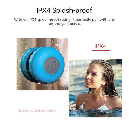 BTS-06 Mini Waterproof IPX4 Bluetooth V2.1 Speaker, Support Handfree Function(Blue) - Waterproof Speaker by buy2fix | Online Shopping UK | buy2fix