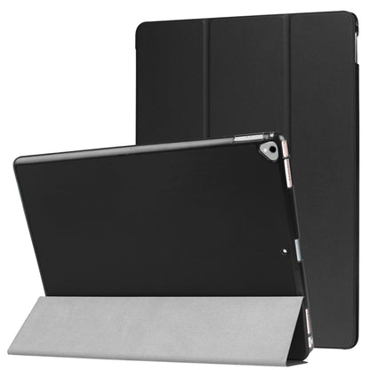 Custer Texture Horizontal Flip Smart Leather Case with 3-folding Holder  & Sleep / Wake-up Function for iPad Pro 12.9 inch 2017 / 2015(Black) - More iPad Cases by buy2fix | Online Shopping UK | buy2fix