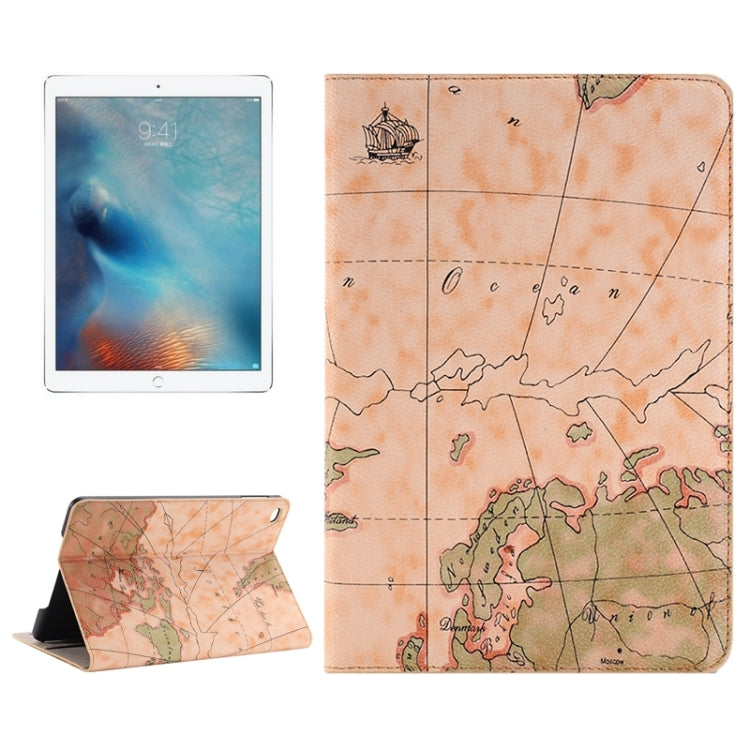 Map Pattern Horizontal Flip Leather Case with Holder & Card Slots & Wallet for iPad Pro 12.9 inch, Random Pattern Delivery - More iPad Cases by buy2fix | Online Shopping UK | buy2fix